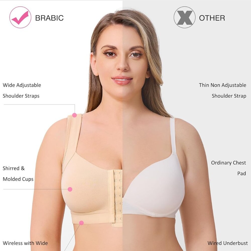 Front Closure Post Surgery Compression Bras For W… - image 5